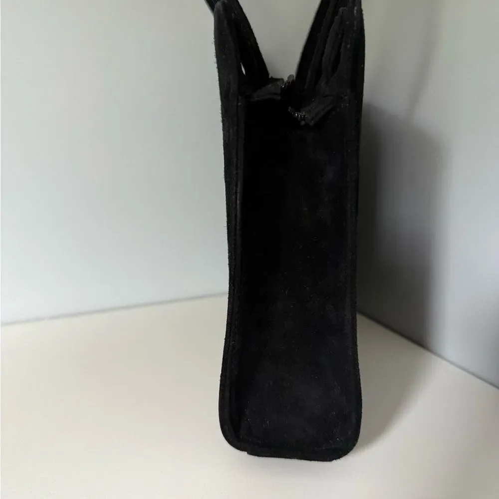 Rare Couture Tanner Krolle Black Suede Tote Bag – Icon of British Luxury Handbag